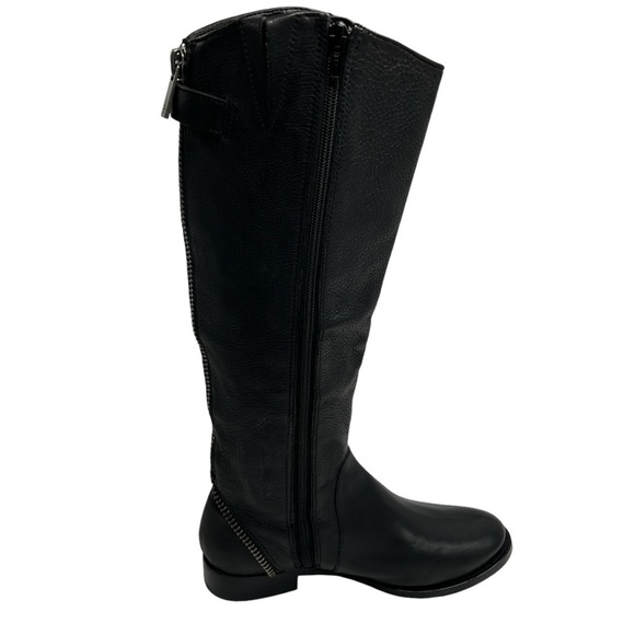 Arturo Chiang Falicity Black Leather Knee High Zip Riding Boots Size 7.5M - Picture 3 of 8
